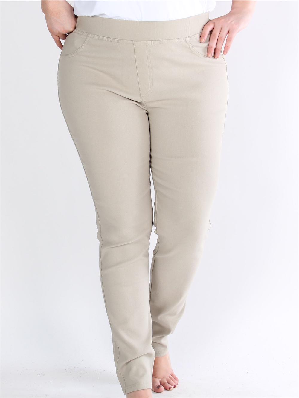 Pandora - Beigefarvet leggings i jeans look